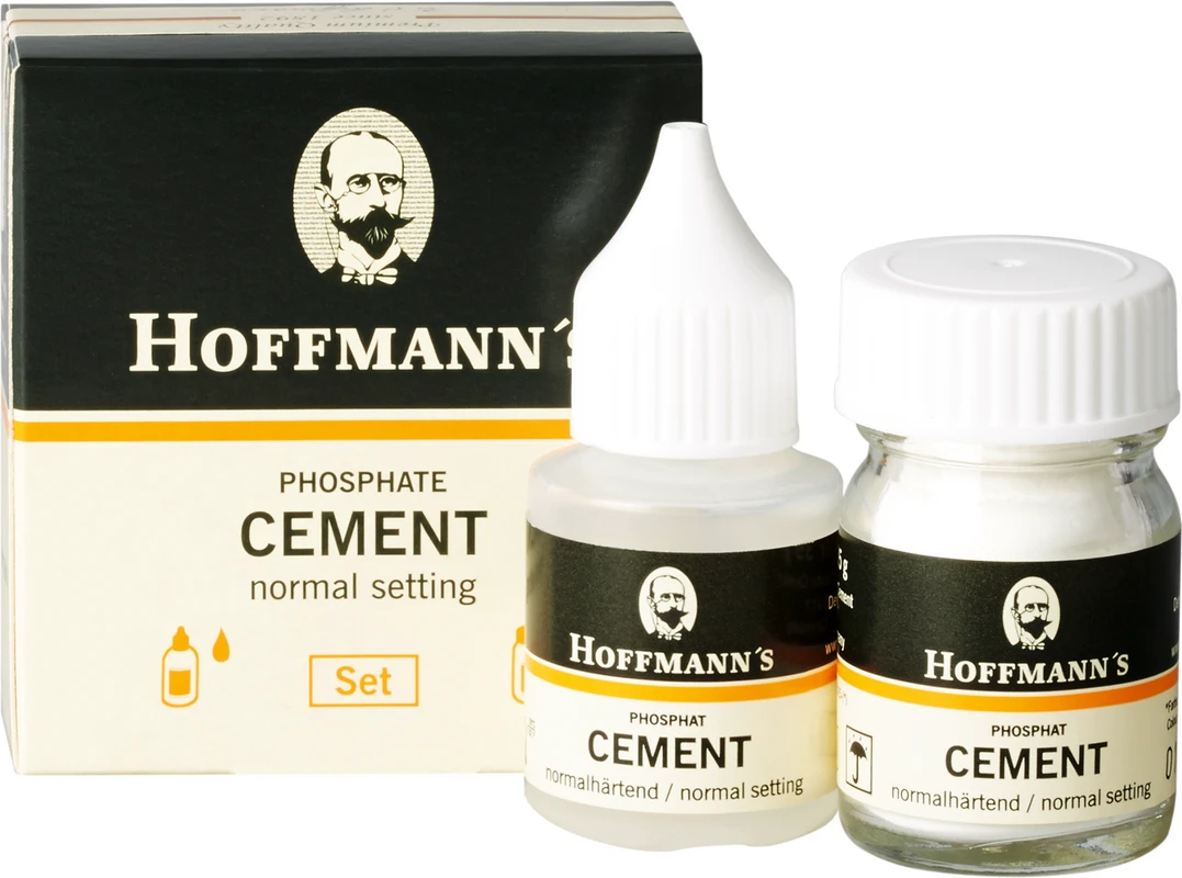 HOFFMANN´S CEMENT Set 30 g Pulver normalhärtend weißlich, 15 ml Flüssigkeit