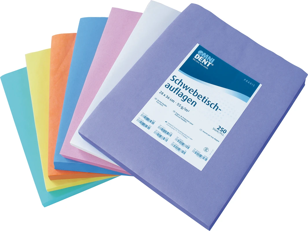 Schwebetischauflagen Packung 250 Stück 28 x 36 cm, weiß