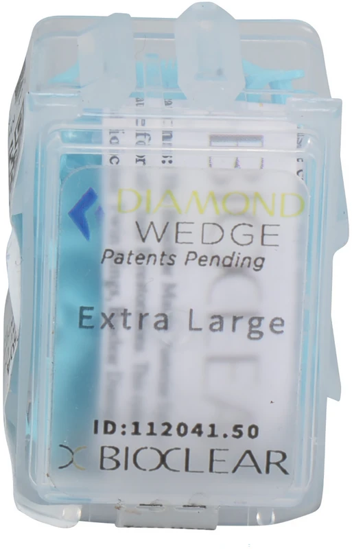 Bioclear Diamond Wedges Packung 50 Stück extra large, blau