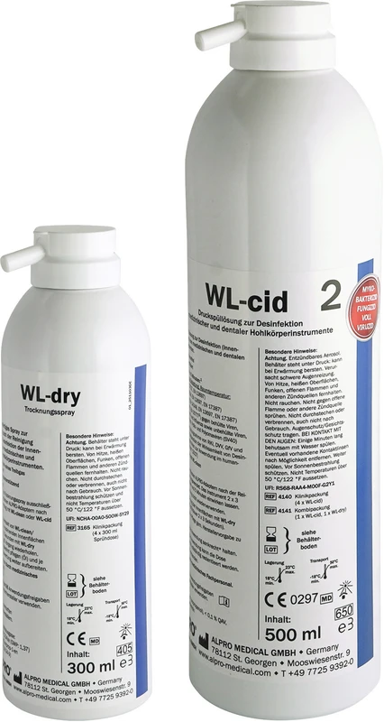 WL-cid Starter Set 500 ml Sprühdose WL-cid, 300 ml Sprühdose WL-dry