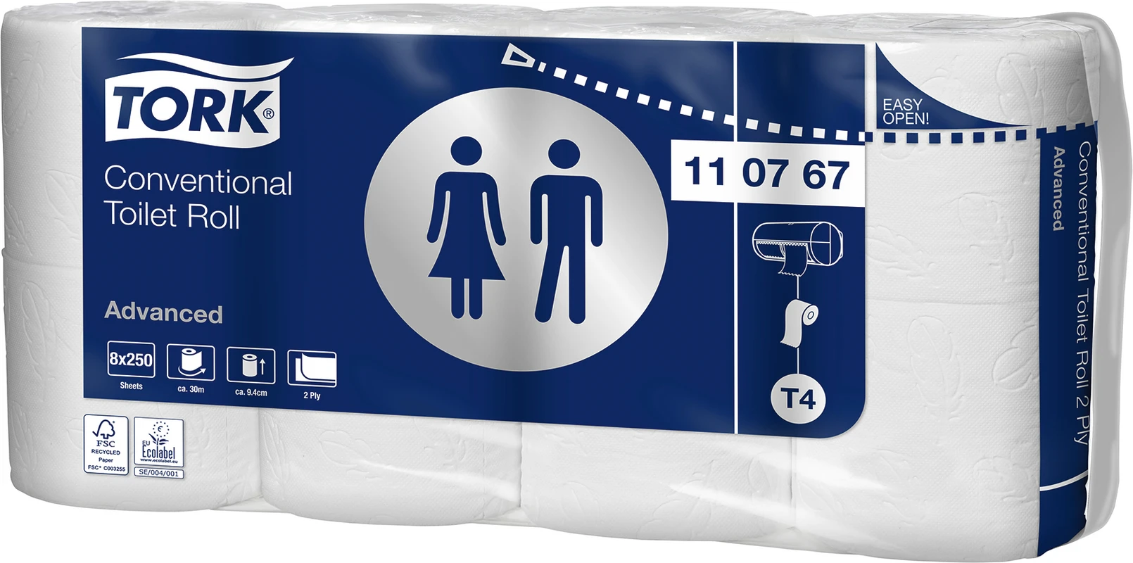 TORK® Advanced Toilettenpapier Karton 8 x 8 Stück 2-lagig, weich