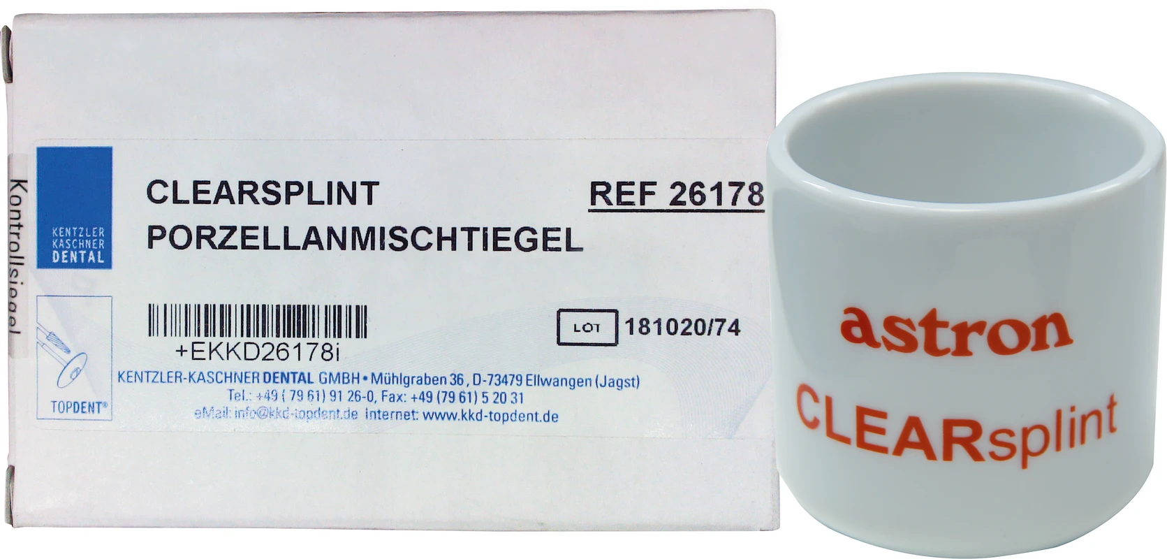 CLEARsplint® Porzellanmischtiegel Kentzler-Kaschner