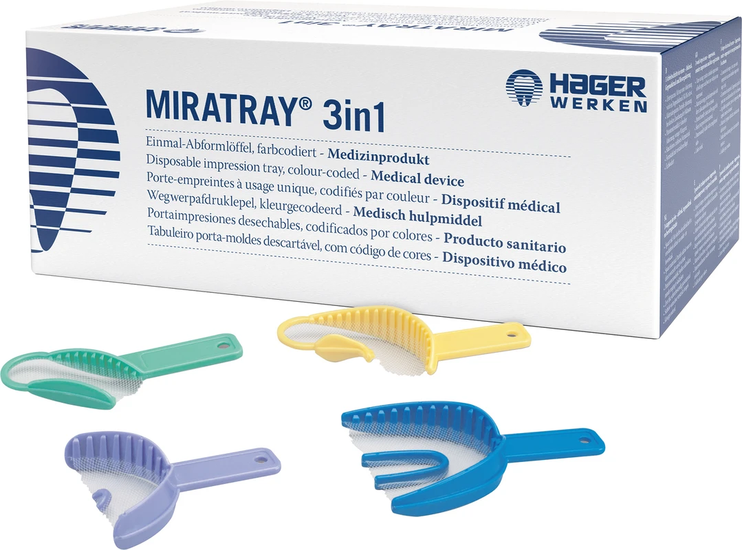 Miratray® 3in1 Packung 28 Stück Full Arch, blau