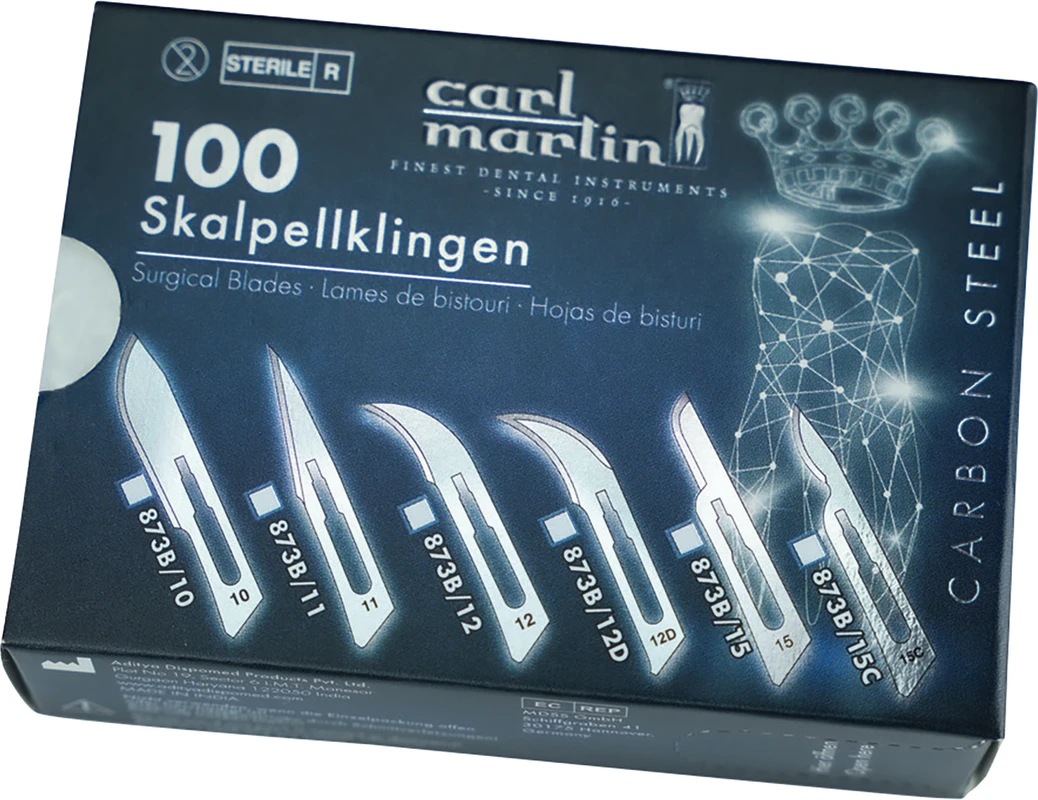 Skalpellklingen Carbon Steel Packung 100 Stück Figur 15