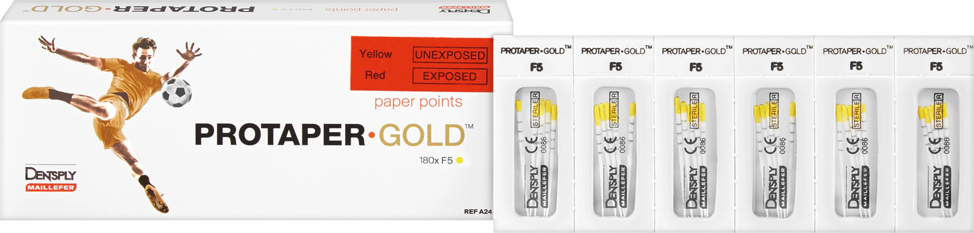 ProTaper Gold® Papierspitzen Packung 180 Stück F5