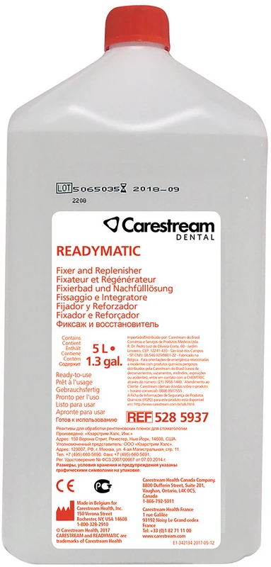 Dental Readymatic Chemie Packung 1 Fixierkonzentrat, 1 Nachfülllösung, für 2 x 5 l Lösung Dental Readymatic Chemie Carestream HEALTH