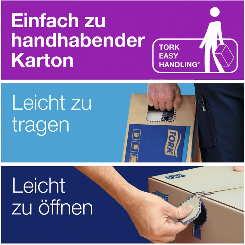 TORK® Mehrzweck Papierwischtücher M1/M2 System Karton 11 Stück MINI 1-lagig, 120 m x 21,5 cm