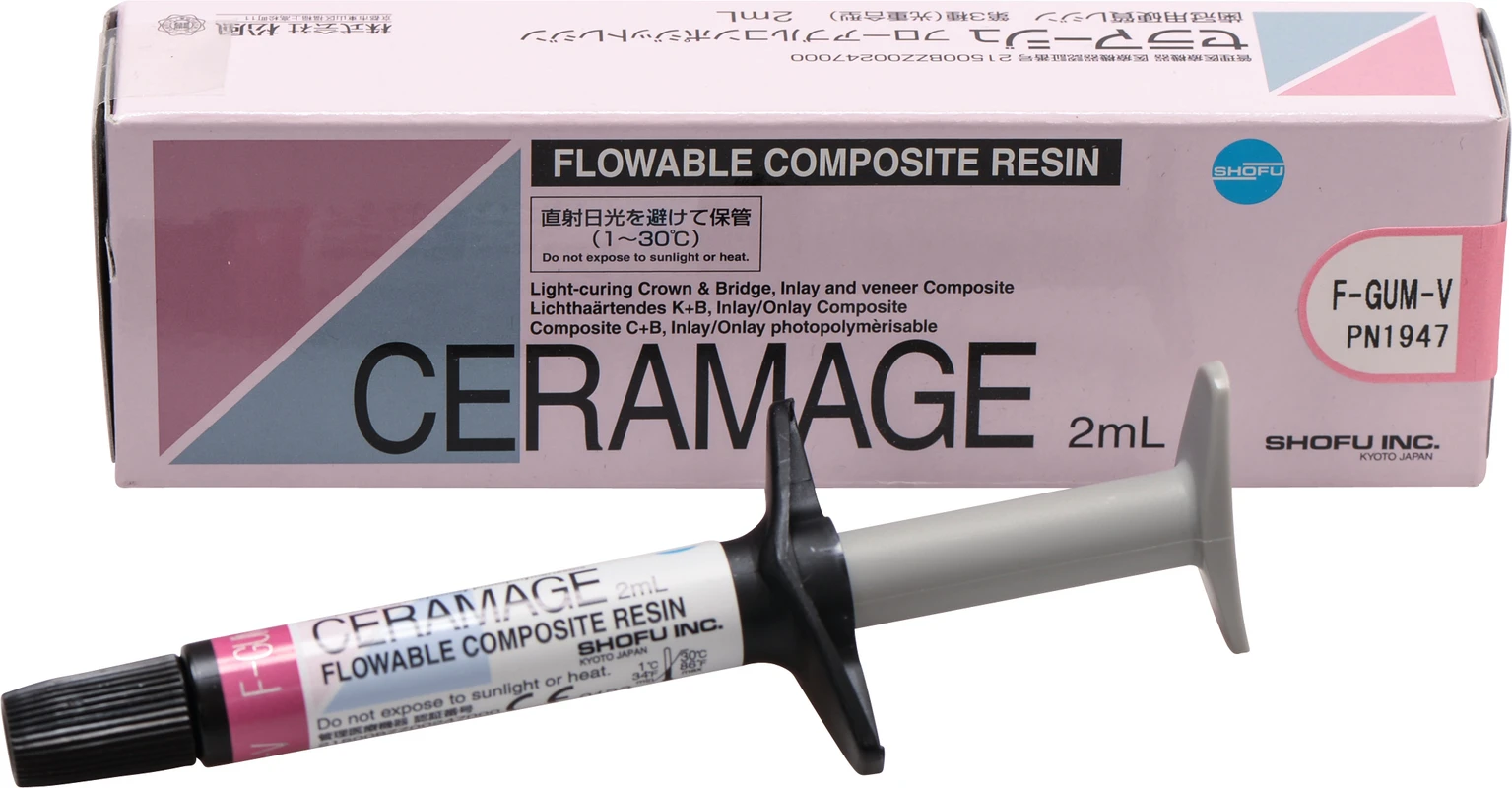 CERAMAGE Spritze 2 ml flowable F-GUM-violett CERAMAGE SHOFU