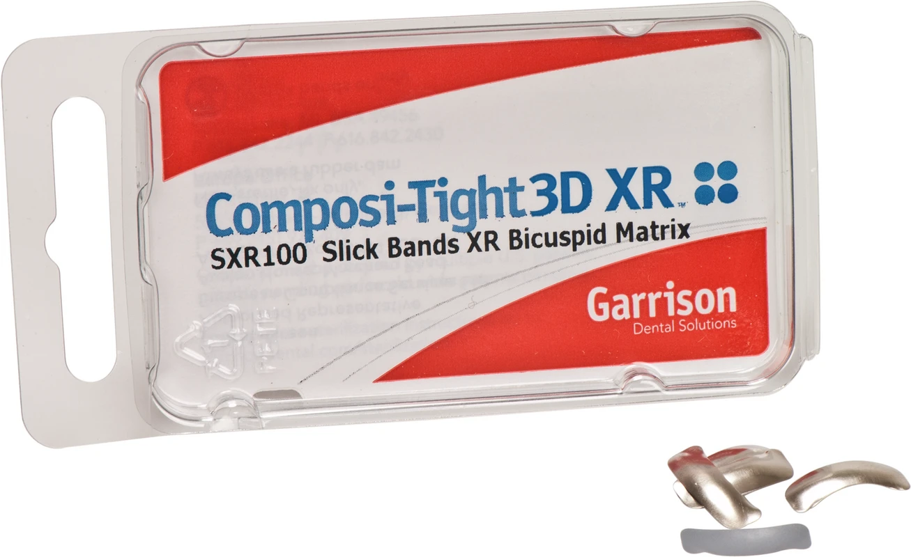 Composi-Tight® XR Slick Bands™ Nachfüllpackung 100 Bänder grau, klein, Prämolar