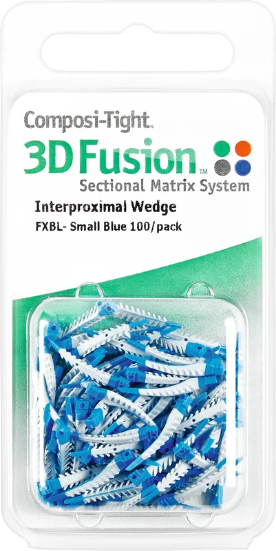 Composi-Tight® 3D Fusion™ Keile Packung 100 Stück blau, klein