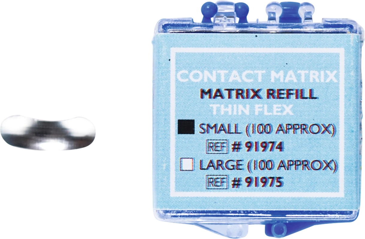 Contact matrix Packung 100 Matrizen dünn, flex, klein