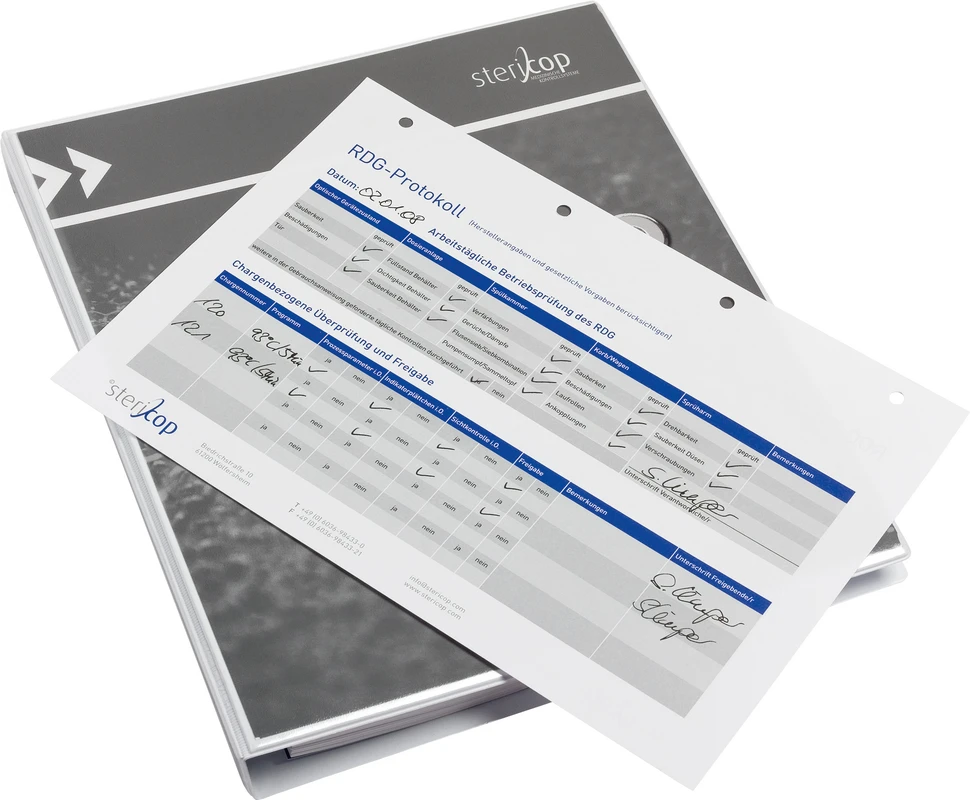 Formblätter RDG-Tagebuch stericop