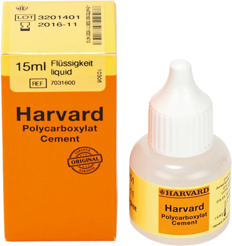 Harvard Polycarboxylat Cement Flüssigkeit Flasche 15 ml für Polycarboxylatcement