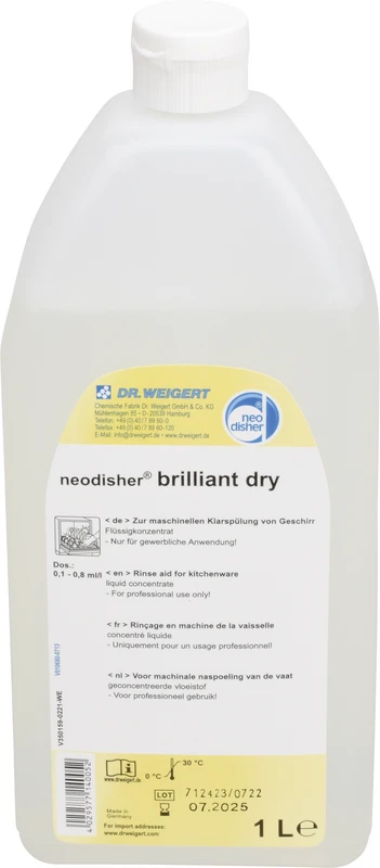 neodisher® brilliant dry Karton 12 x 1 l Flasche neodisher® brilliant dry Karton 12 x 1 l Flasche