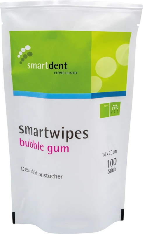 smartwipes Beutel 100 Stück bubble gum, 14 x 20 cm