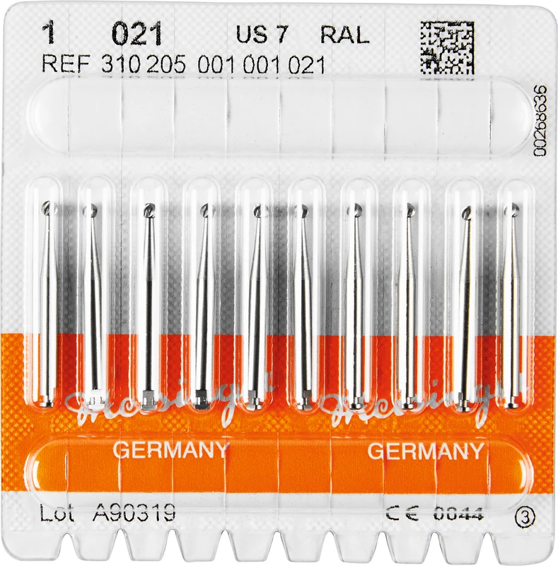 Stahlbohrer 1 Packung 10 Stück RA L, Figur 001, ISO 021