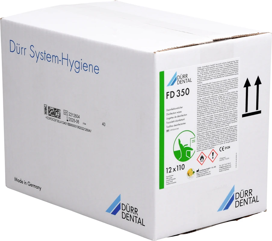 FD 350 Flächen-Desinfektion Nachfüllpackung 12 x 110 Stück Lemon