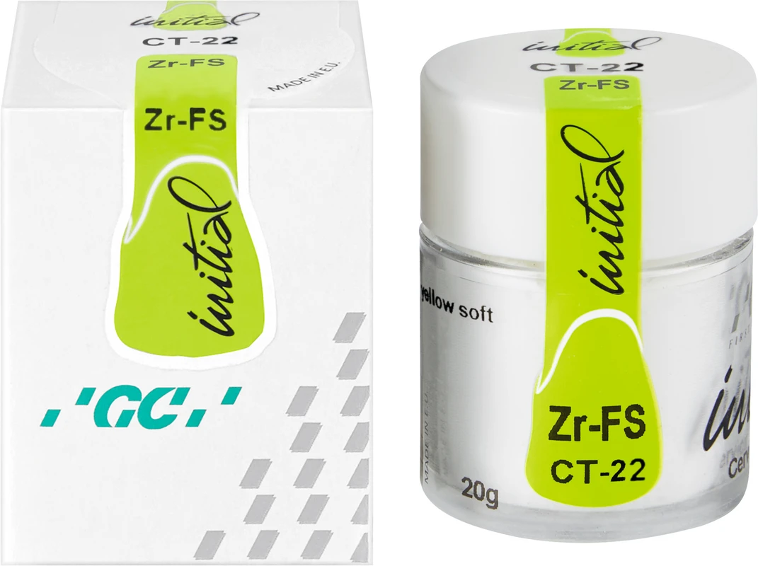 GC Initial™ Zr-FS Dose 20 g Pulver cervical transluzent CT-22 yellow soft