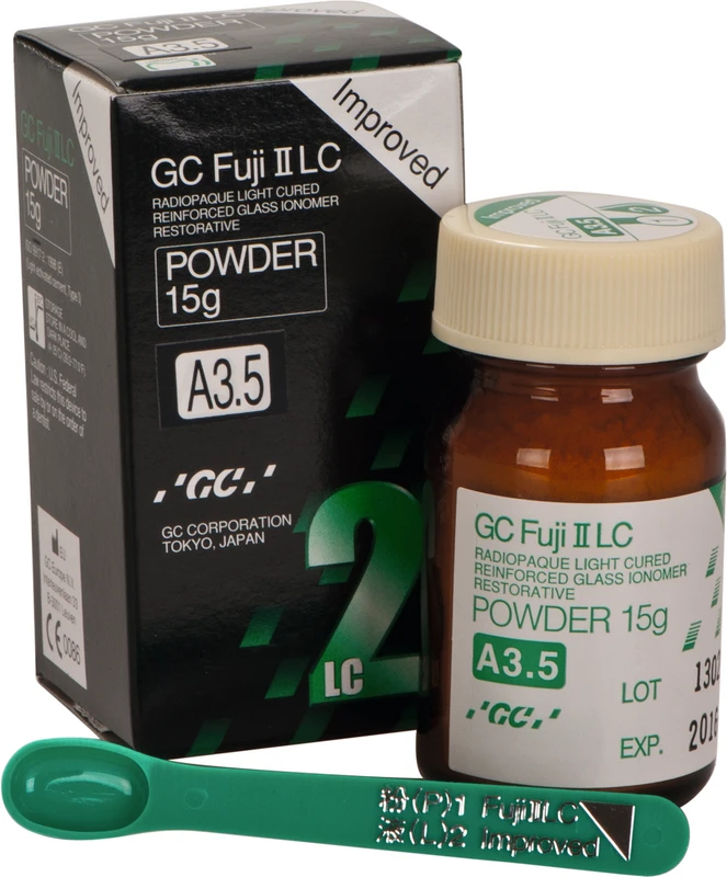 GC Fuji® II LC Improved Nachfüllpackung 15 g Pulver A3,5