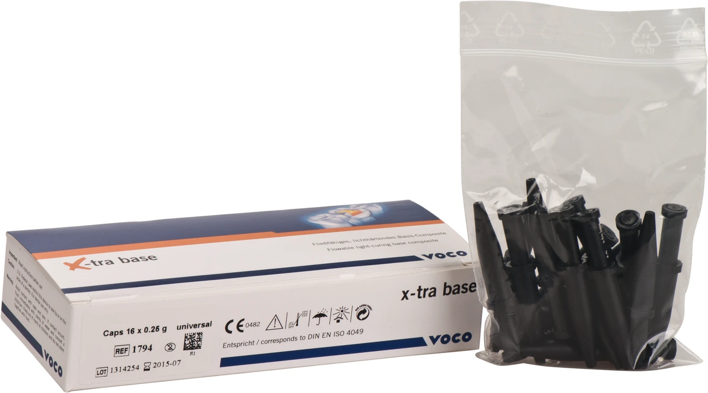 x-tra base Packung 16 x 0,25 g Cap universal