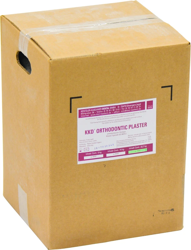 KKD® Orthodontic Plaster Karton 22,7 kg super-weiß