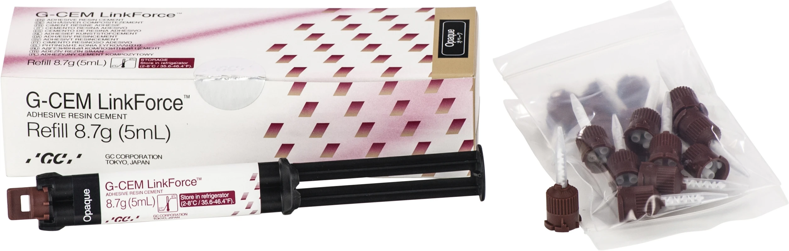 GC G-CEM LinkForce™ Nachfüllpackung 8,7 g Automix-Spritze opak, 20 Automix-Spitzen Regulär GC G-CEM LinkForce™ GC