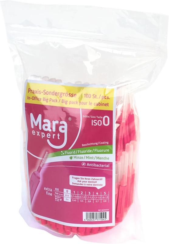 Mara expert Premium Line Packung 100 Stück pink, extra fein, Ø 0,4 mm