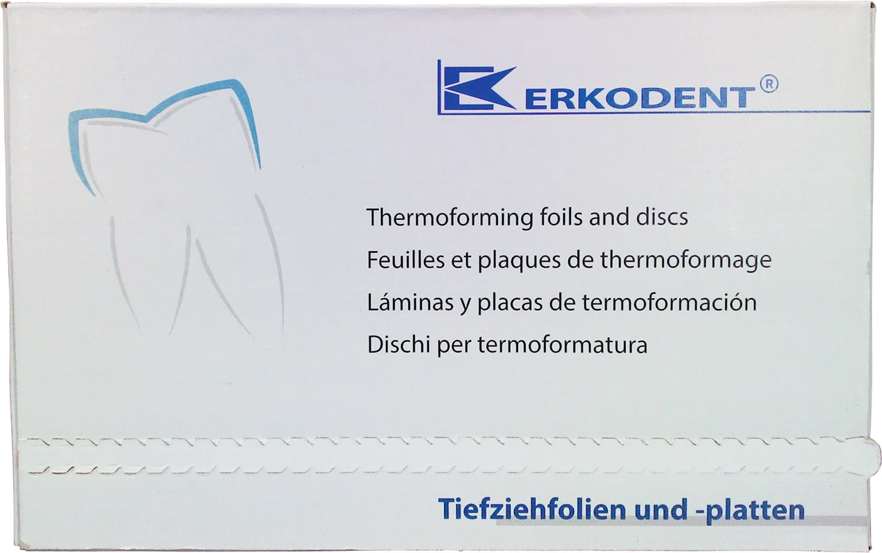 Erkodur Packung 10 Stück klar, 125 x 125 mm, Stärke 3 mm