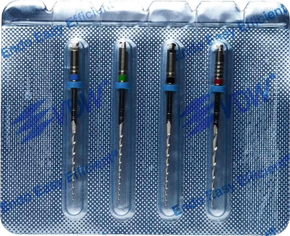 Mtwo® Sortiment 4 Instrumente 31 mm, Taper.04-06, ISO 025-040
