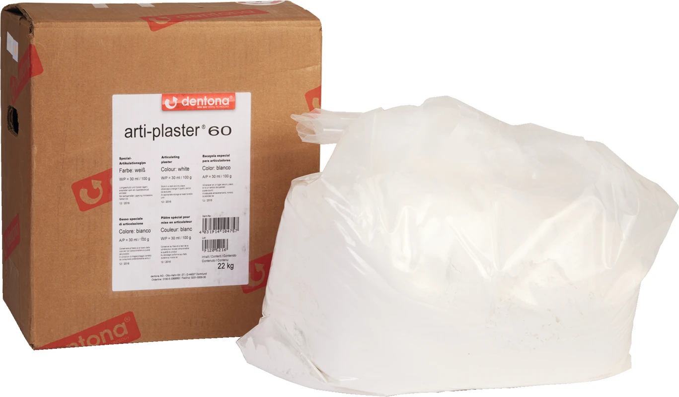 arti-plaster® 60 Karton 22 kg weiß arti-plaster® 60 dentona