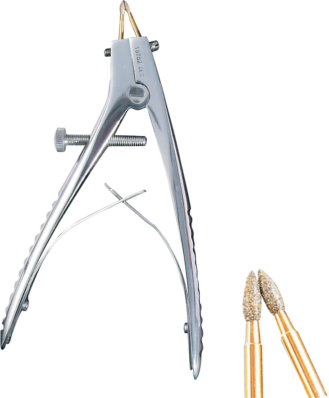 Teleskopzange Stück Zange 15782, diamantiert, 120 mm