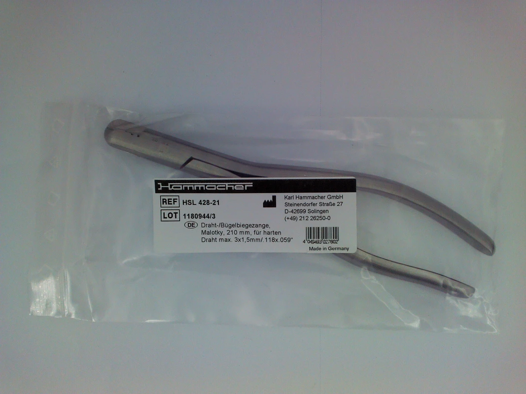 Draht- und Bügelbiegezange nach Malotky Stück HSL 428-21, 210 mm