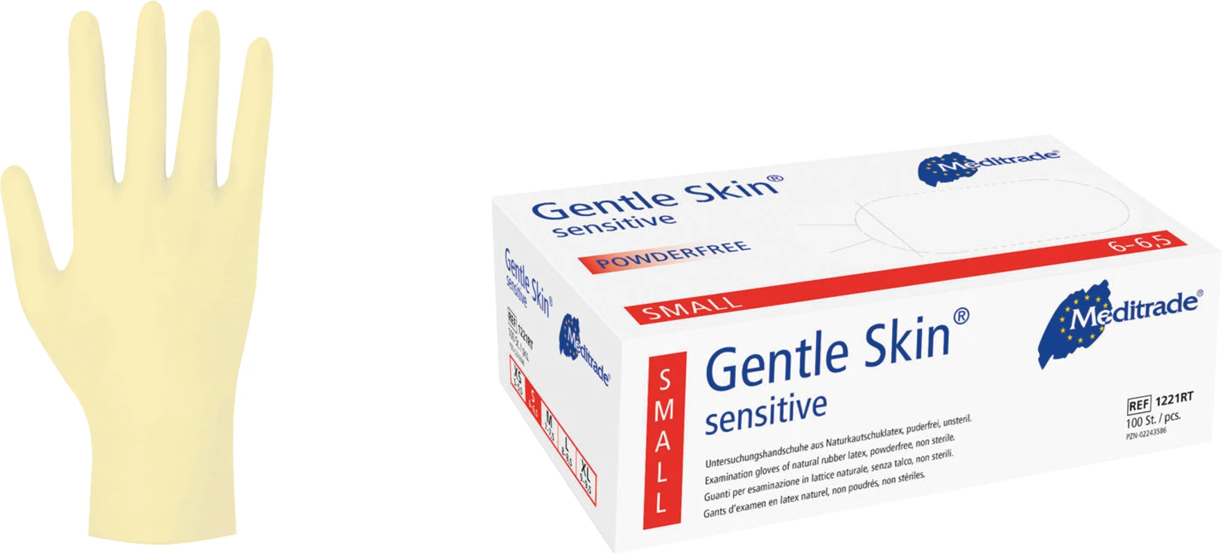 Gentle Skin® sensitive Packung 100 Stück puderfrei, natur, S