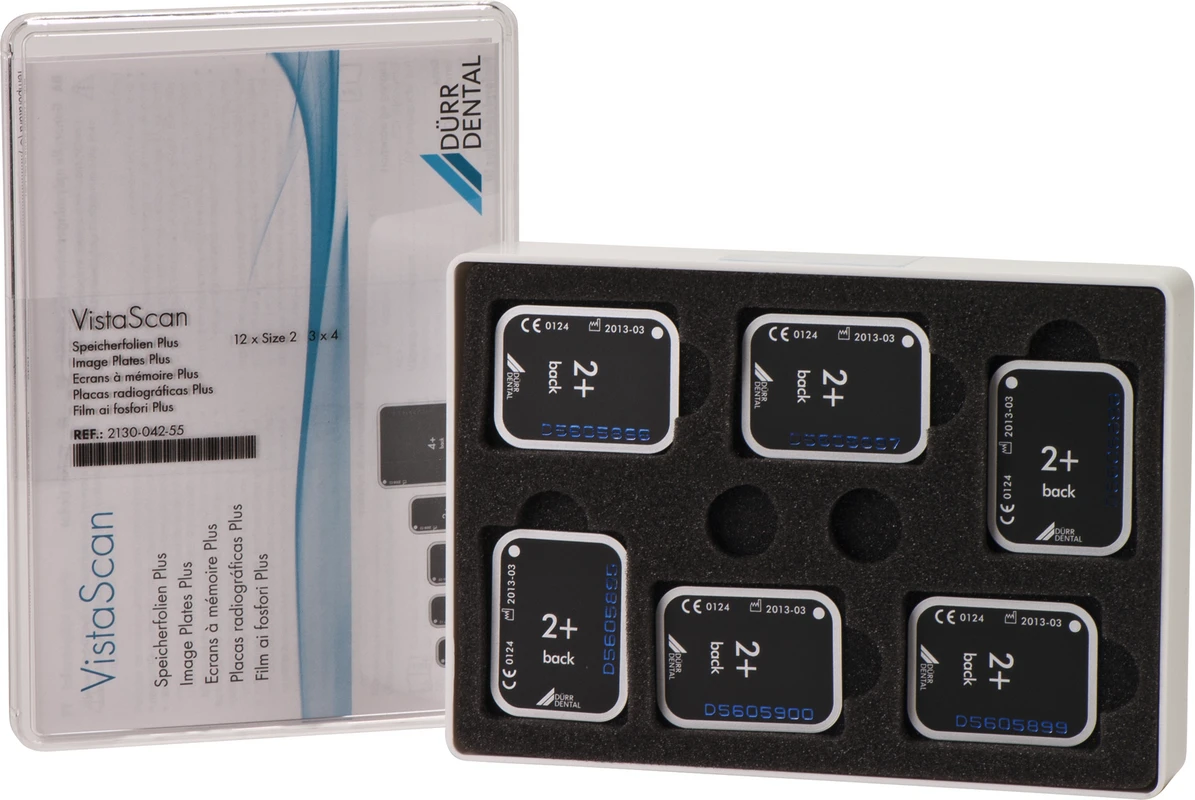 Speicherfolien VistaScan Plus Packung 12 Speicherfolien Größe 2, (3 x 4 cm)