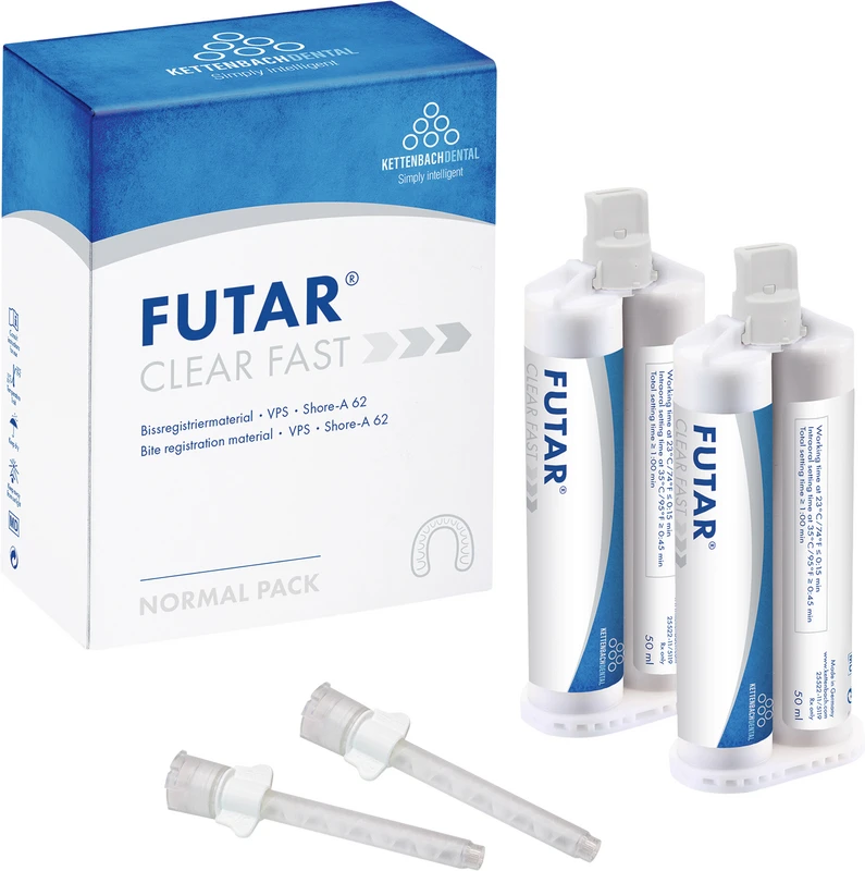 Futar® Clear Fast Packung 2 x 50 ml Doppelkartusche, 6 Mischkanülen