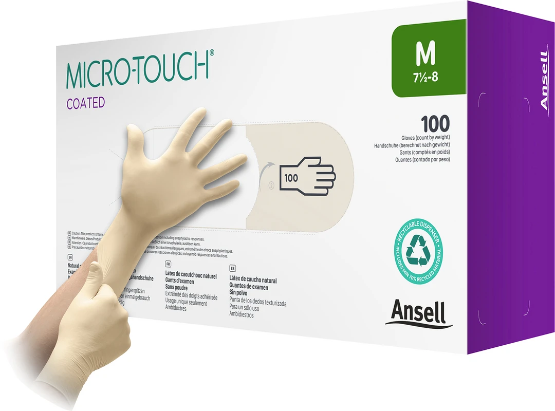 MICRO-TOUCH® Coated Packung 100 Stück puderfrei, weiß, L