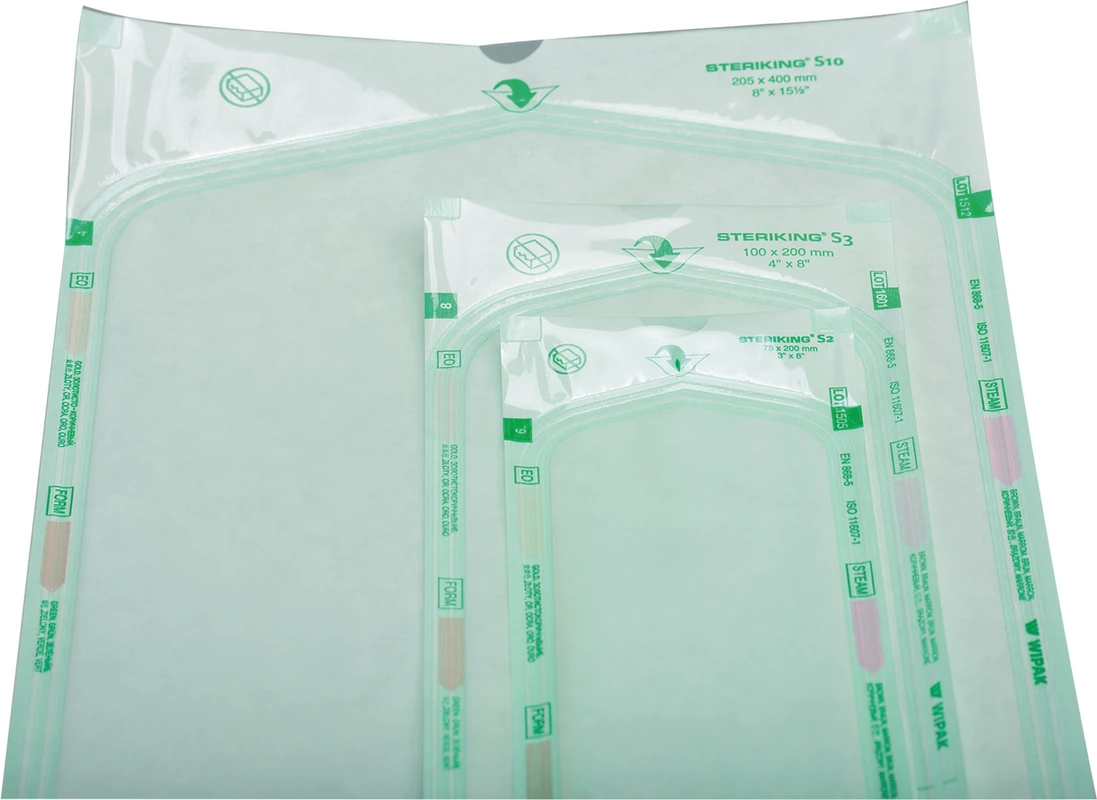 Sterilisationstüten Packung 24 x 100 Stück 75 x 200 mm