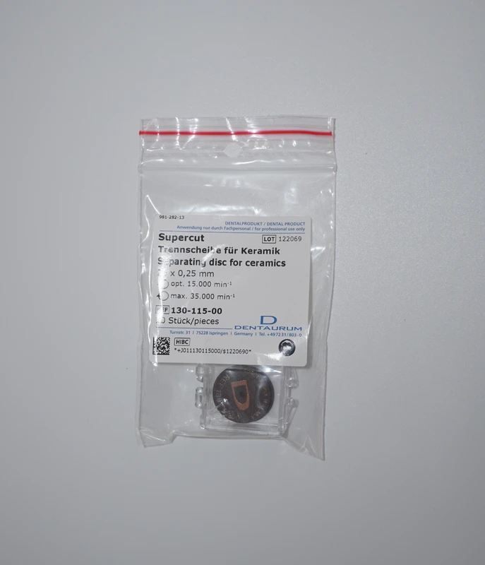 Supercut Trennscheibe für Keramik Packung 10 Stück, Ø 20 mm x 0,25 mm