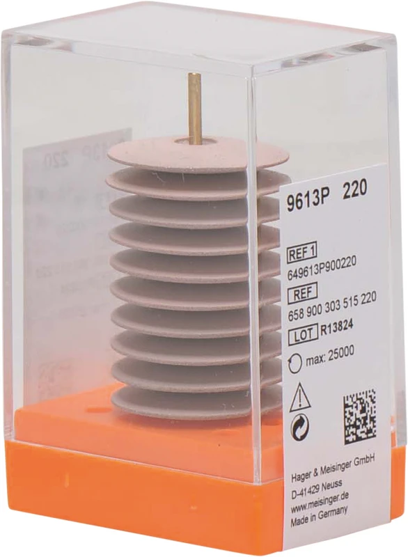 Porzellanpolierer 9613 Packung 10 Stück unmontiert, rosa, Figur 303, 4 mm, ISO 220