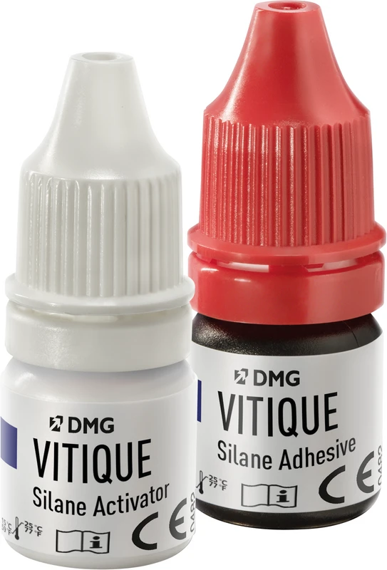 Vitique Silane Packung 3 ml Adhesive, 3 ml Activator, 50 Single-use brushes, 1 Brushholder