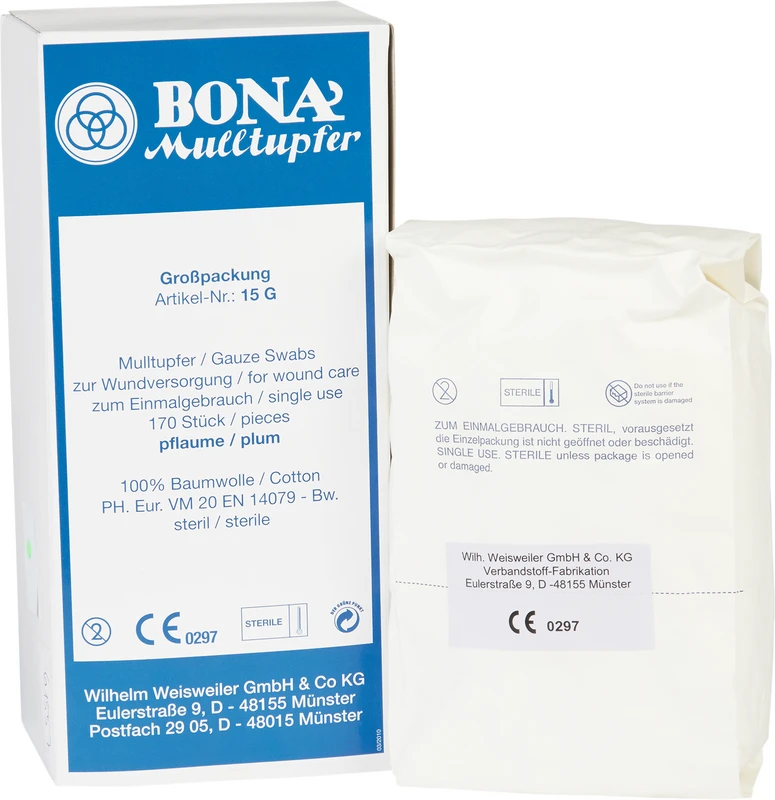 BONA Mulltupfer Großpackung 170 Stück Pflaume