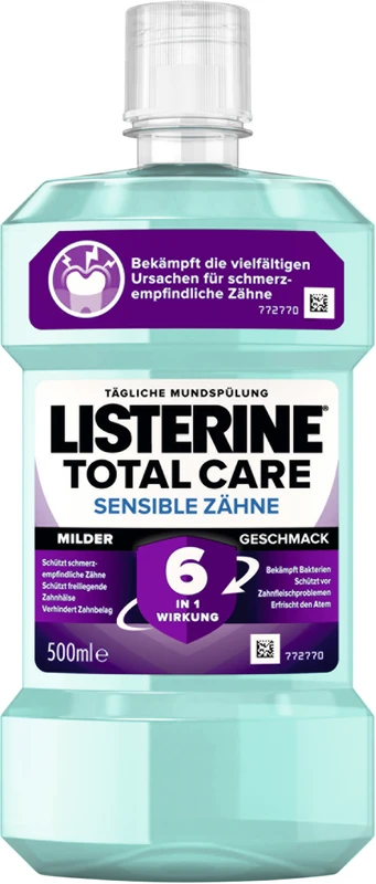 LISTERINE® TOTAL CARE SENSITIVE MILDER GESCHMACK