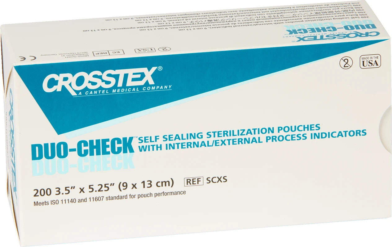 DUO-CHECK™ Packung 200 Stück 9 x 13 cm blau