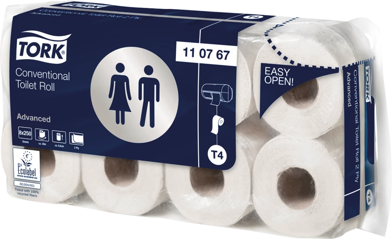 TORK® Advanced Toilettenpapier Karton 8 x 8 Stück 2-lagig, weich