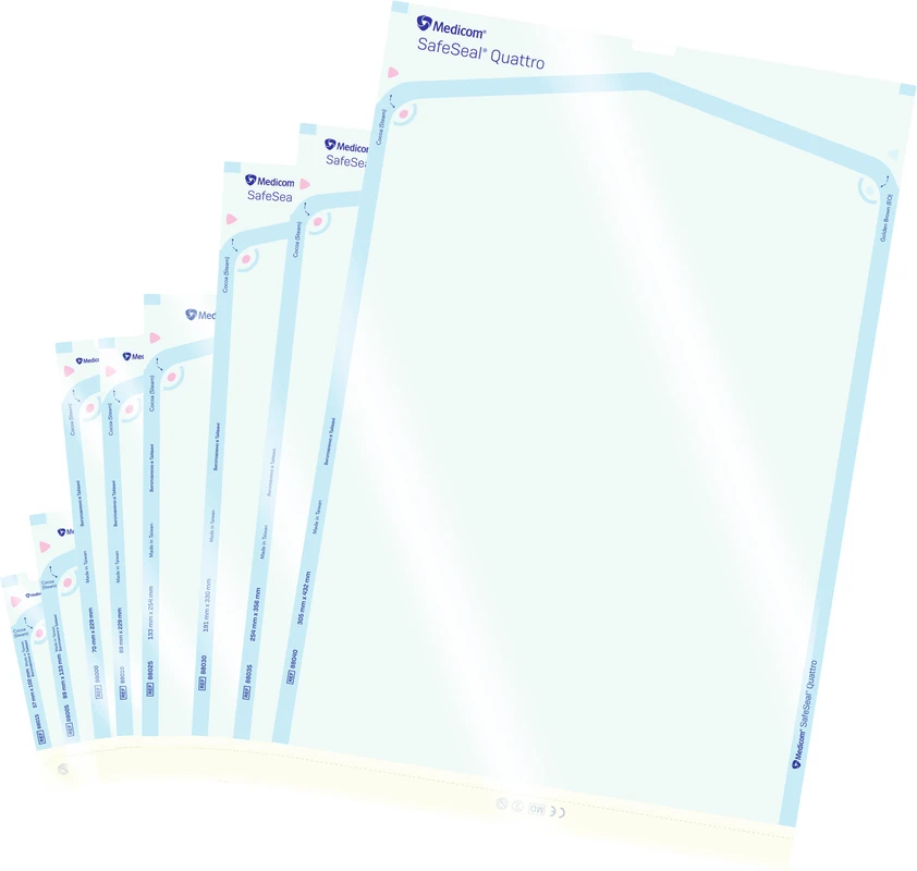 Medicom® SafeSeal® Quattro Sterilisationstüten Packung 200 Stück 89 x 229 mm