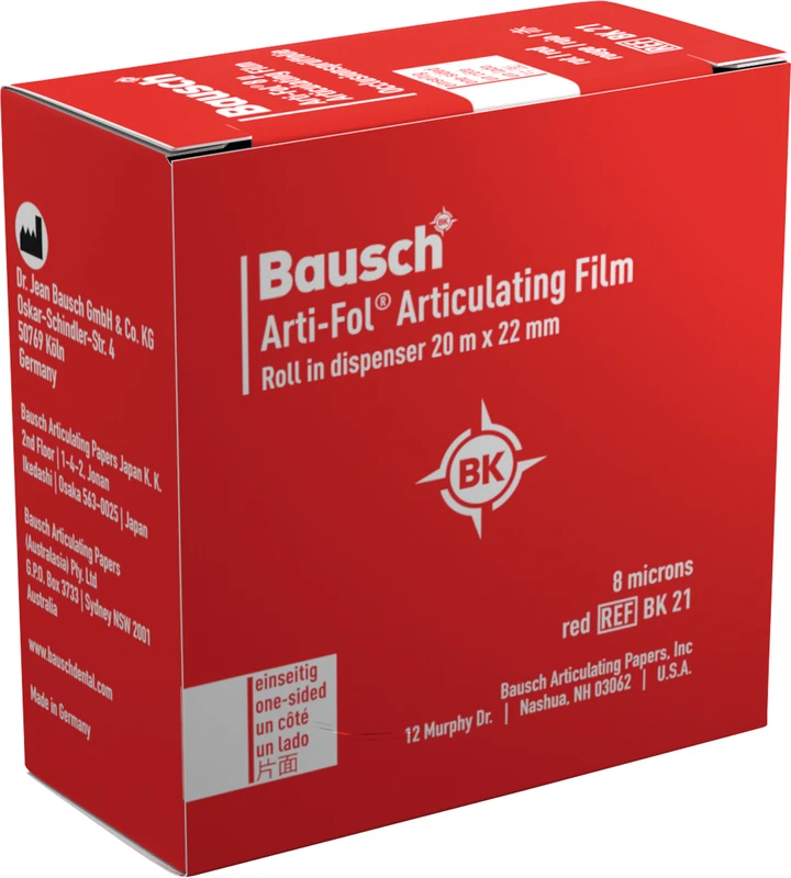 Arti-Fol® 8 µ Spender 20 m einseitig, 22 mm breit, rot