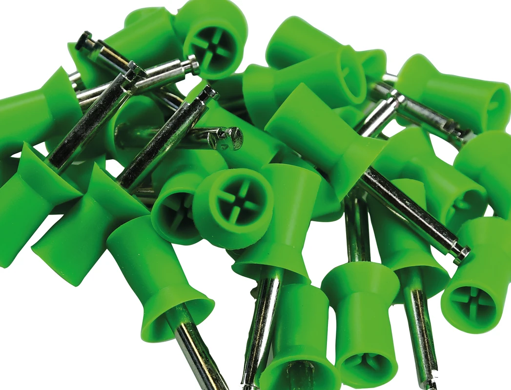 Farbige Prophy Cups Packung 120 Stück waldgrün lamellenförmig, hartes Gummi, Latch Type