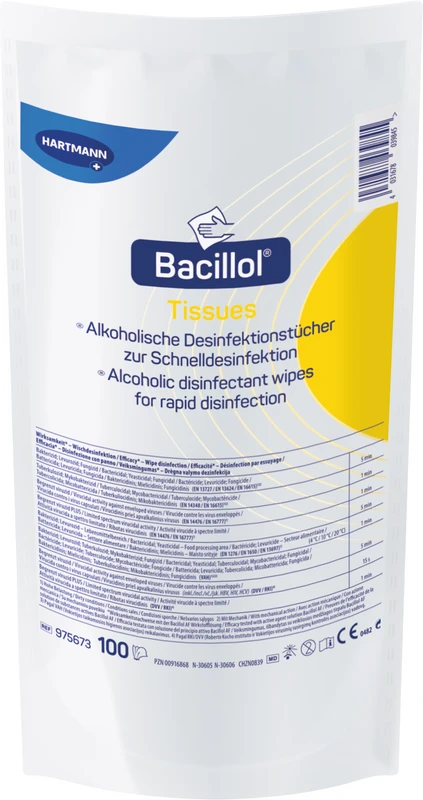 Bacillol® Tissues Beutel 100 Stück 225 x 139 mm