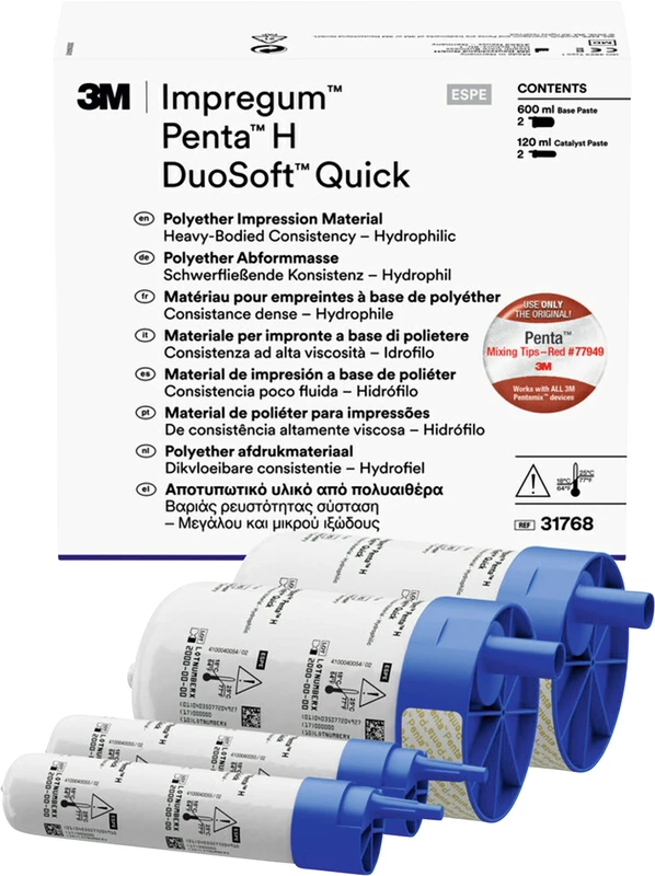 Impregum™ Penta™ DuoSoft™ Refill Packung 2 x 300 ml Basispaste, 2 x 60 ml Katalysator, Penta H DuoSoft Quick