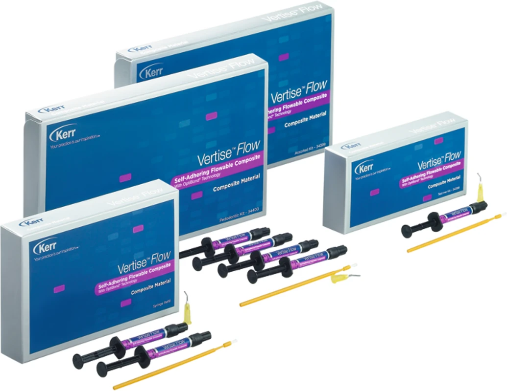 Vertise™ Flow Packung 2 x 2 g Spritze transluzent, 20 Pinn-Point Applikatoren, 20 Flow-Spritzenaufsätzen